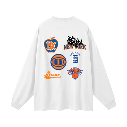 Bronx Basketball 2026 Finals Collection Oversized Unisex Long Sleeve T-Shirt