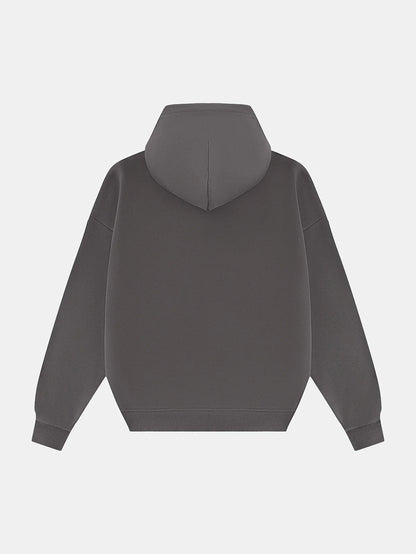 360 GSM CROPPED FIT 'FOG GRAY' HOODIE