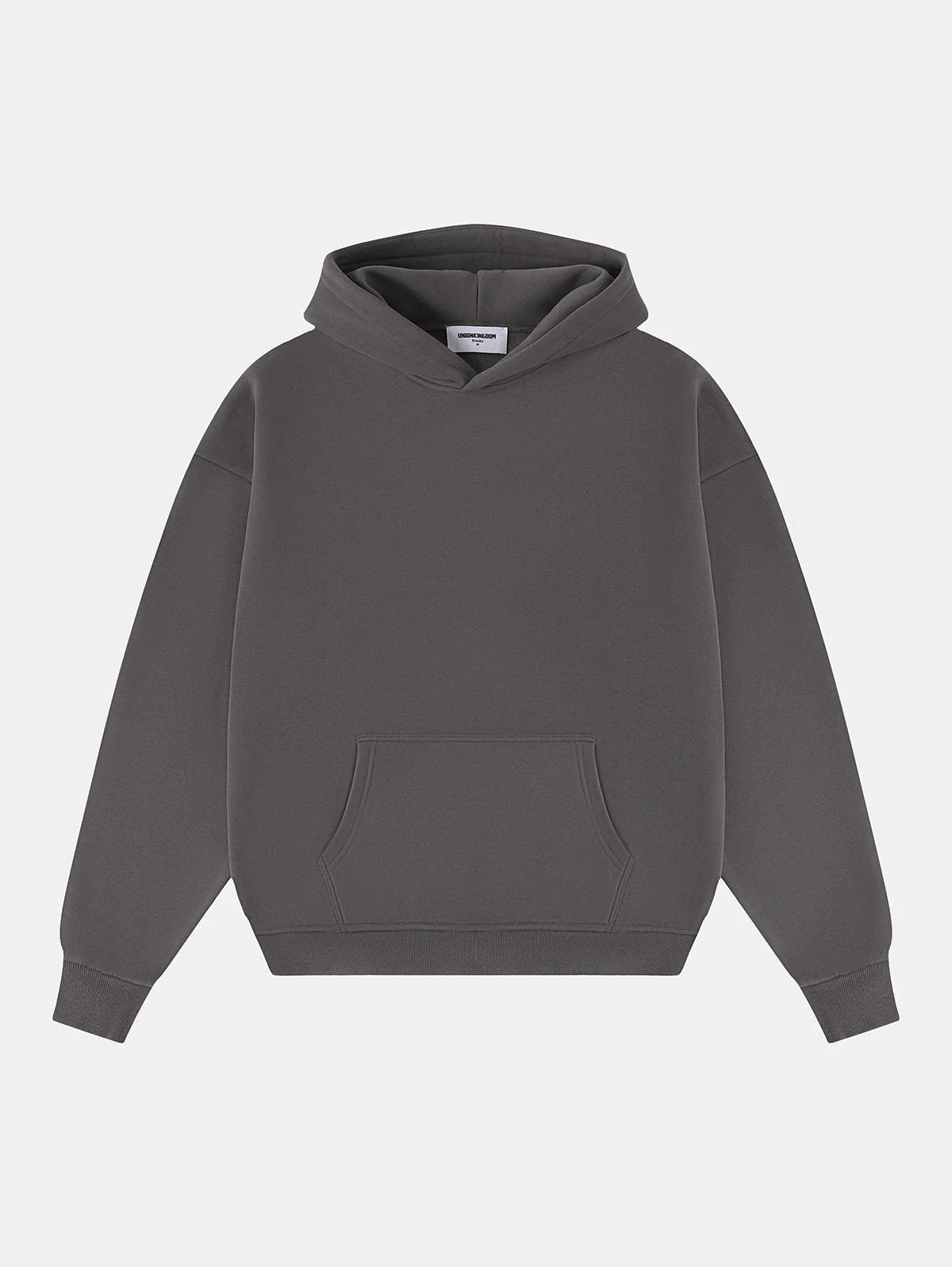 360 GSM CROPPED FIT 'FOG GRAY' HOODIE
