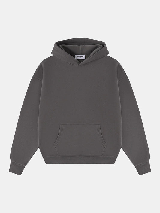 360 GSM CROPPED FIT 'FOG GRAY' HOODIE