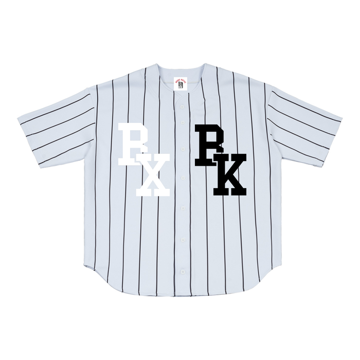 30th Anniversary Lim. Edition Pinstripe Baseball Jersey by Bronx Native — BX x BK Stadium Series product image