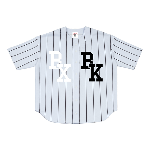 30th Anniversary Lim. Edition Pinstripe Baseball Jersey by Bronx Native — BX x BK Stadium Series product image