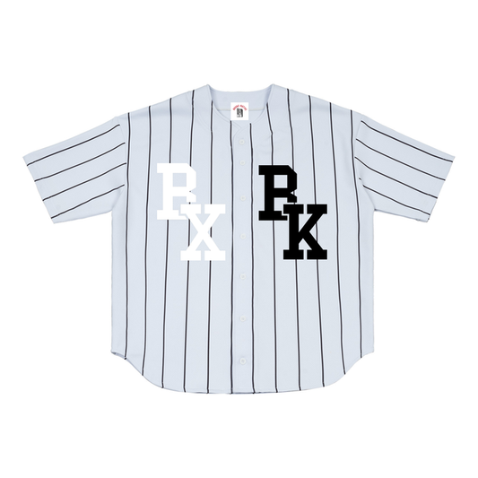 30th Anniversary Lim. Edition Pinstripe Baseball Jersey by Bronx Native — BX x BK Stadium Series product image