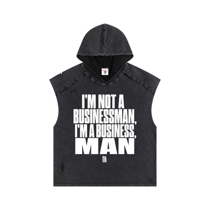 30th Anniversary Lim. Edition Snow-Washed Boxy Hooded Tank by Bronx Native — BX x BK Stadium Series product image
