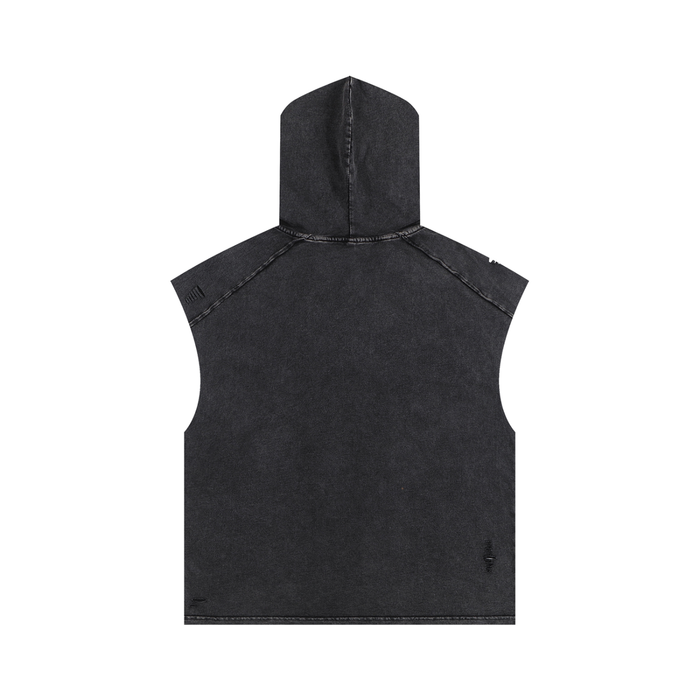 30th Anniversary Lim. Edition Snow-Washed Boxy Hooded Tank by Bronx Native — BX x BK Stadium Series product image