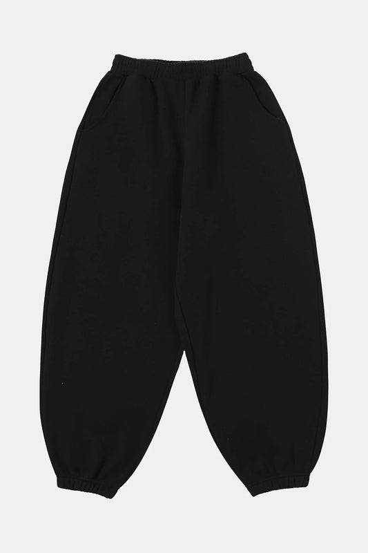 520 GSM COZY BAGGY 'BLACK' JOGGER