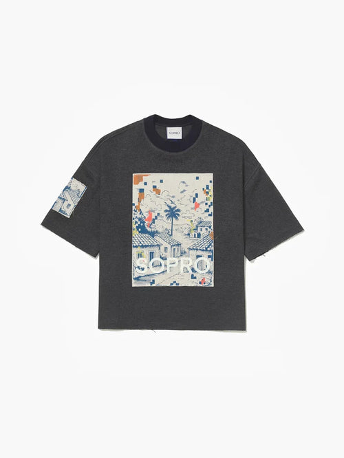 Camiseta Boxy Casitas