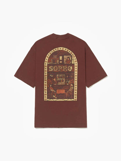 Camiseta Over Cena em Ladrilho