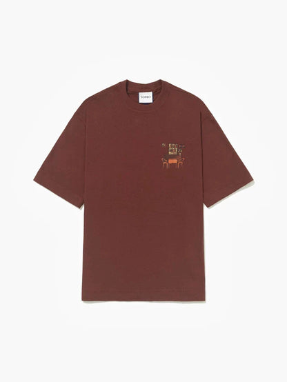 Camiseta Over Cena em Ladrilho