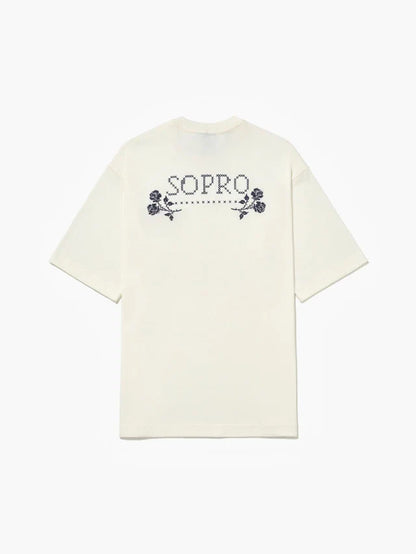 Camiseta Over Flores de Casa