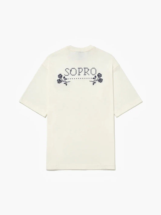 Camiseta Over Flores de Casa