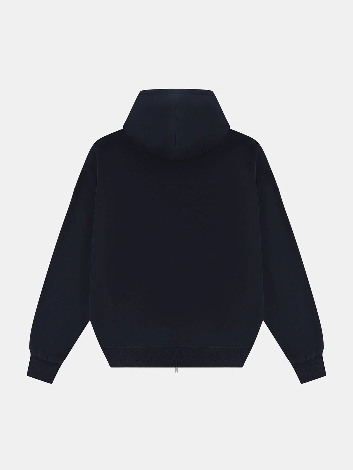 360 GSM CROPPED FIT 'NAVY BLUE' ZIP-UP HOODIE