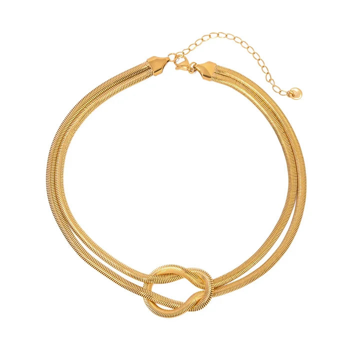 Chain Link Knot Necklace