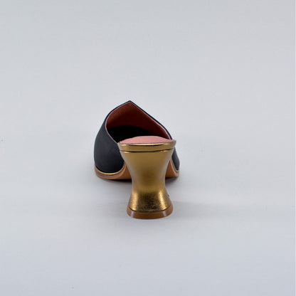 Charlotte 18th Century Mules (Black)