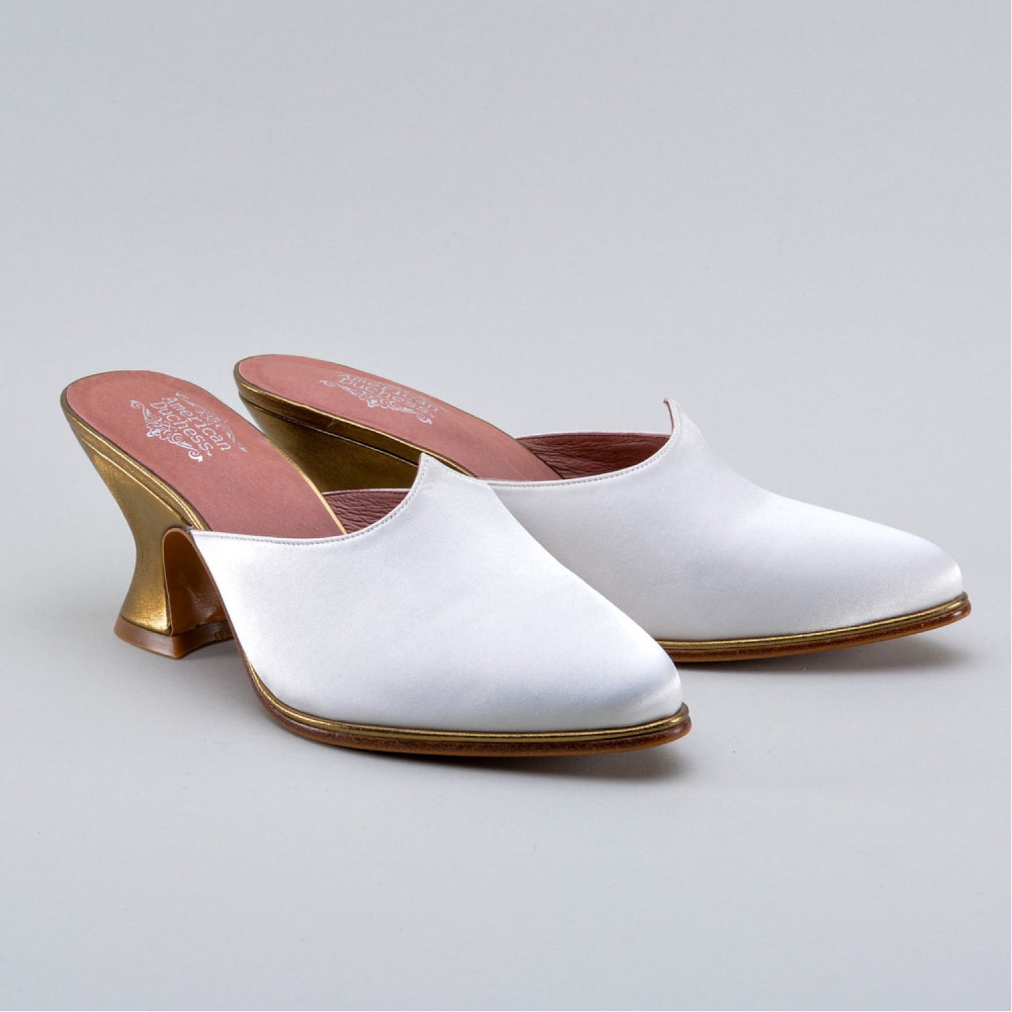Charlotte 18th Century Mules (Ivory)