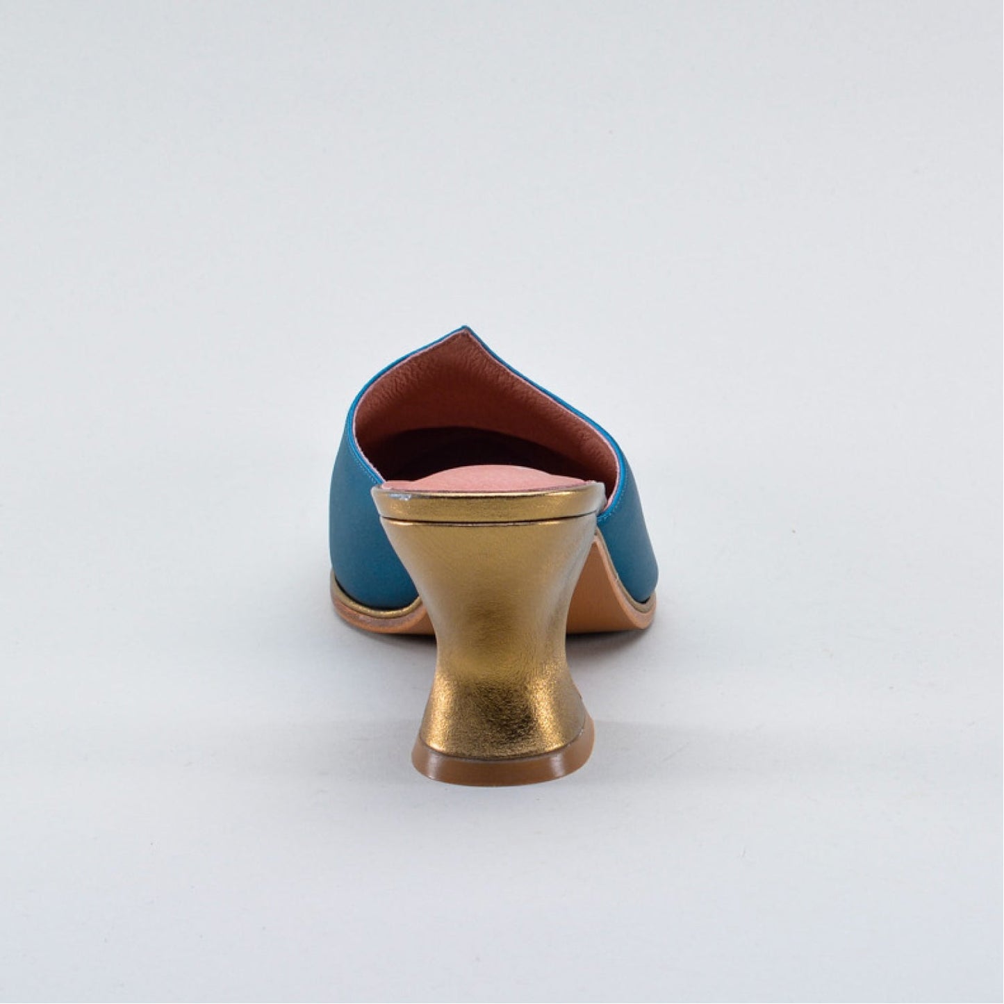 Charlotte 18th Century Mules (Teal)