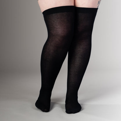 Classic Silk Stockings (Black)