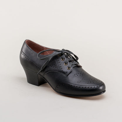 Claire 1940's Oxfords Wide (Black)