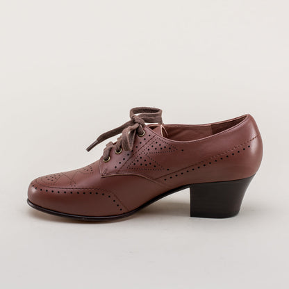 Claire 1940's Oxfords Wide (Brown)