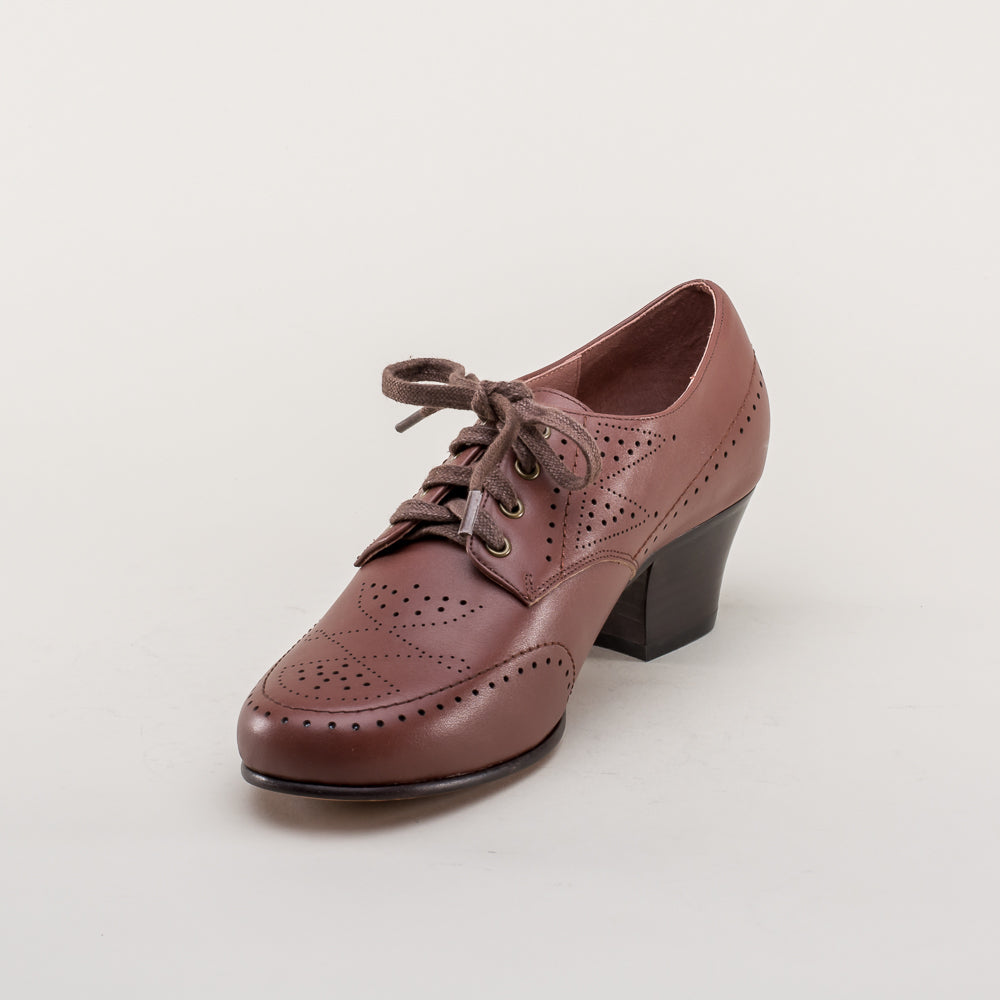 Claire 1940's Oxfords Wide (Brown)