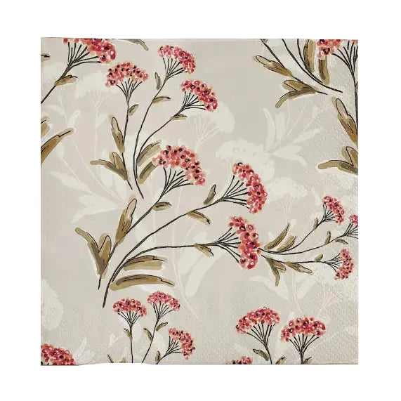 Cocktail Napkin - Berry Floral