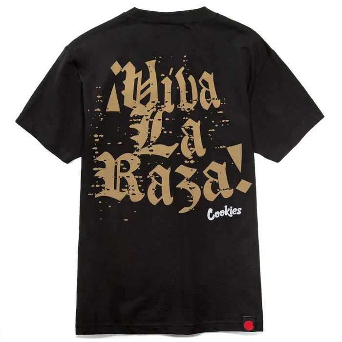 Black Cookies 'World Order' T-Shirt with graphic print, casual crew neck tee, designed for comfort and style.