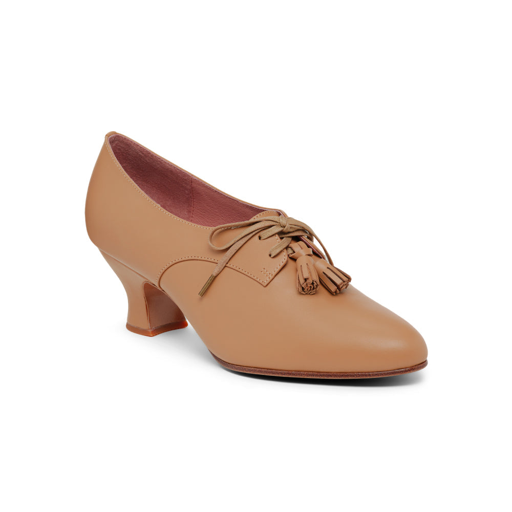 PRE-ORDER Cordelia Edwardian Oxfords Wide (Honey)