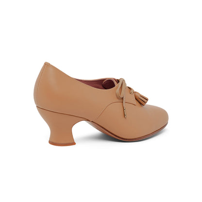 PRE-ORDER Cordelia Edwardian Oxfords (Honey)