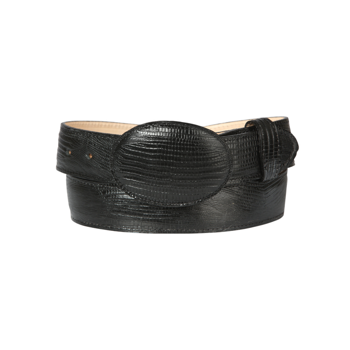 Black belt with silver “G” buckle — premium western-style