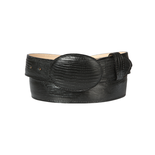 Black belt with silver “G” buckle — premium western-style
