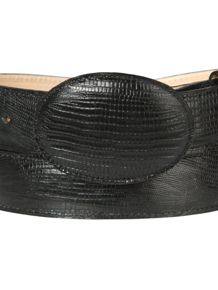Cowboy Belt - El General  - Imitation Lizard - Black