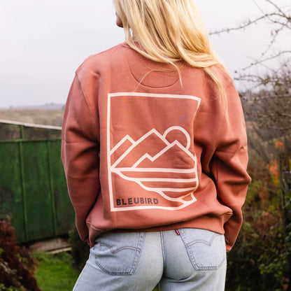 Bleubird Womens Shoreline Cropped Crew Sweatshirt