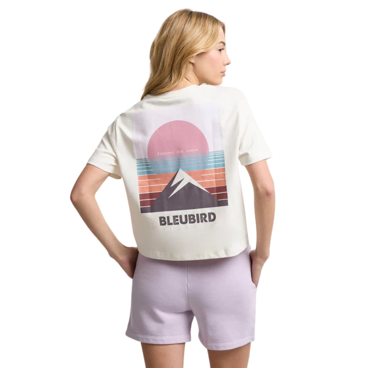 Bleubird Womens Everline Cropped Short Sleeve T-Shirt