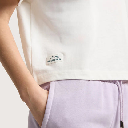 Bleubird Womens Everline Cropped Short Sleeve T-Shirt