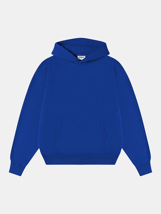 480 GSM LOOSE FIT 'CHEMICAL BLUE' HOODIE