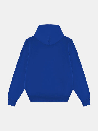 480 GSM LOOSE FIT 'CHEMICAL BLUE' HOODIE