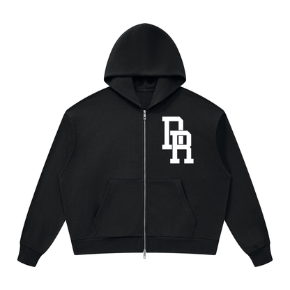 Dominican Republic Unisex Drop Shoulder Full Zip Hoodie