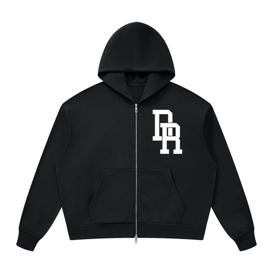 Dominican Republic Unisex Drop Shoulder Full Zip Hoodie