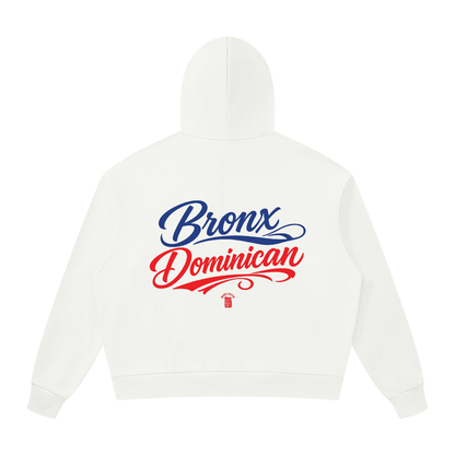 Dominican Republic Unisex Drop Shoulder Full Zip Hoodie
