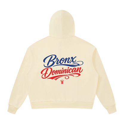 Dominican Republic Unisex Drop Shoulder Full Zip Hoodie