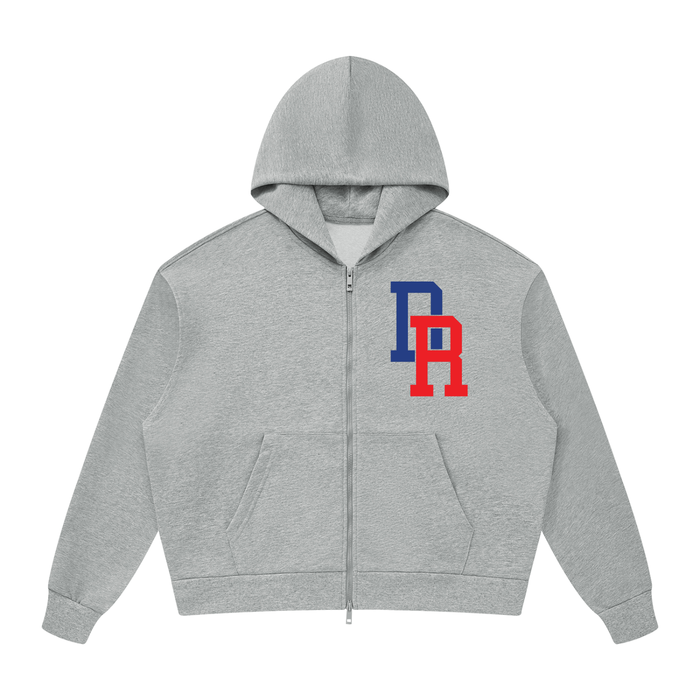 Dominican Republic Unisex Drop Shoulder Full Zip Hoodie