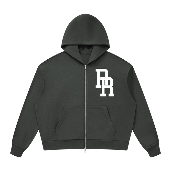 Dominican Republic Unisex Drop Shoulder Full Zip Hoodie