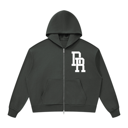 Dominican Republic Unisex Drop Shoulder Full Zip Hoodie