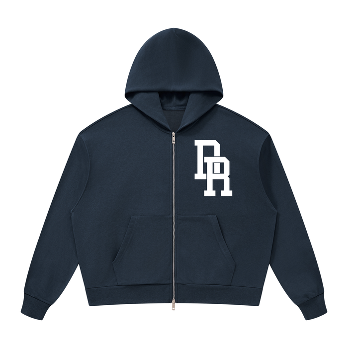 Dominican Republic Unisex Drop Shoulder Full Zip Hoodie
