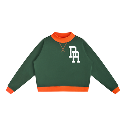Dominican Republic Women’s Mock Neck Crewneck Sweatshirt