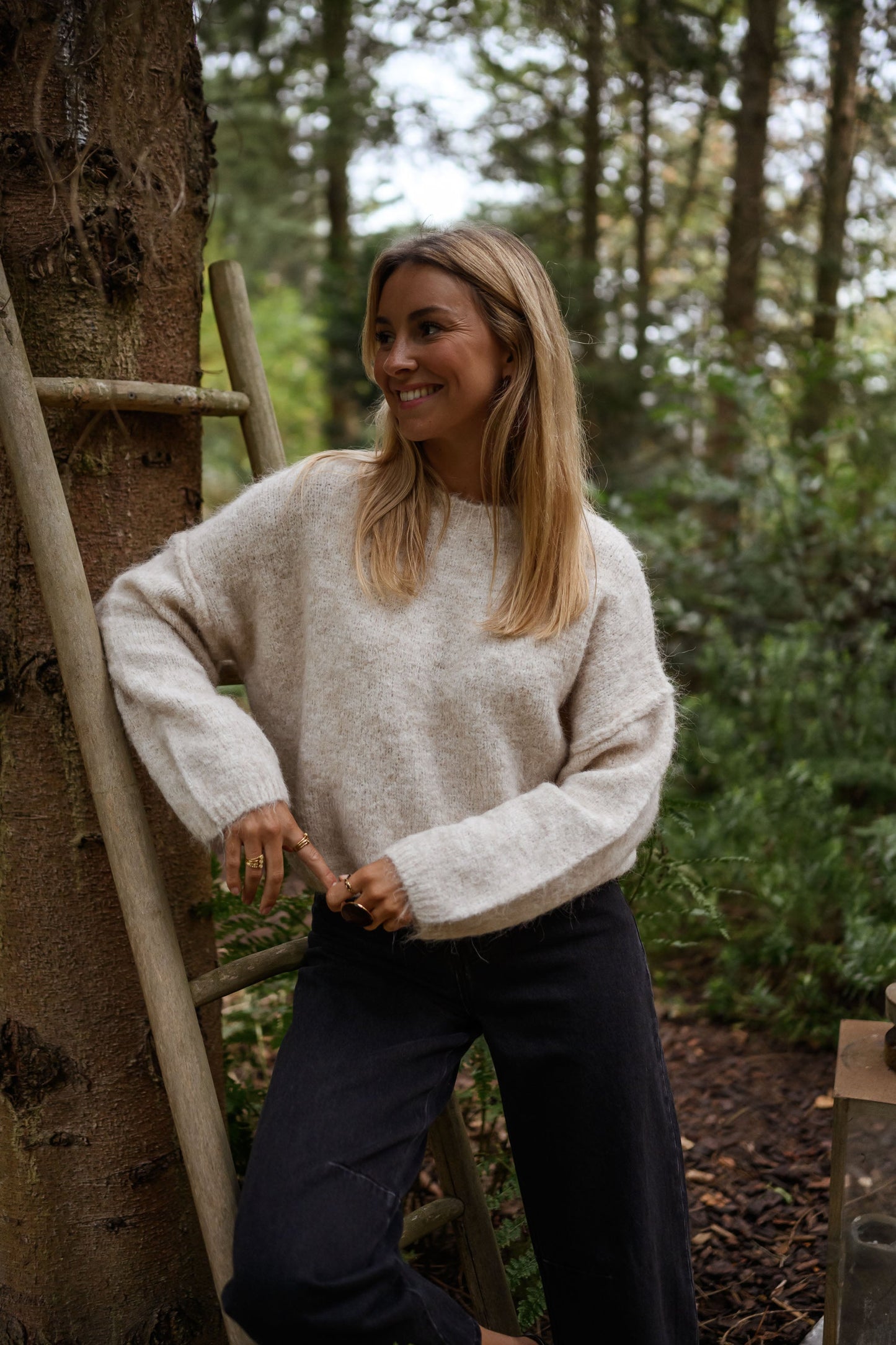 Beige Luck Sweater