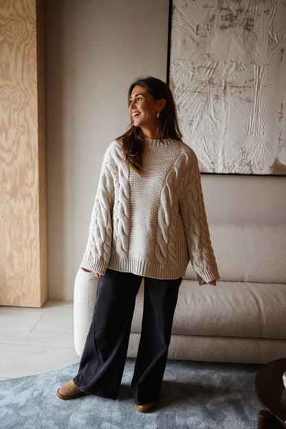 Beige Lupo Sweater