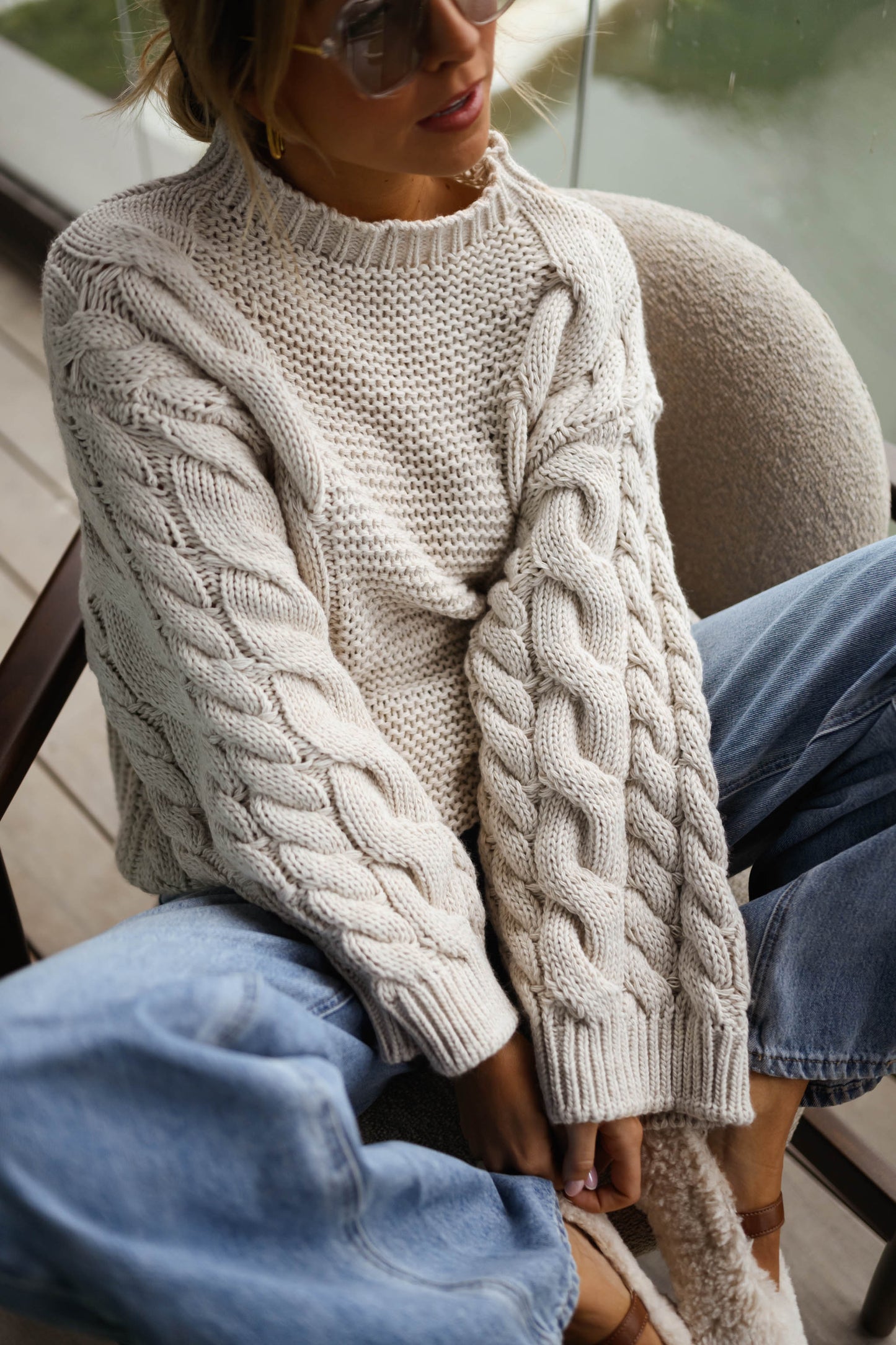 Beige Lupo Sweater