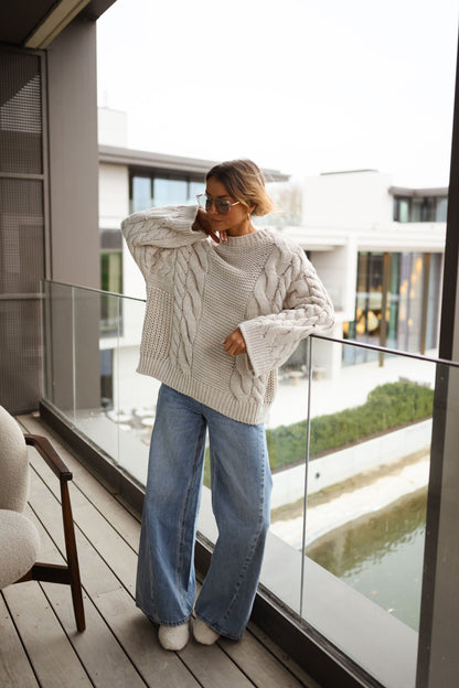 Beige Lupo Sweater