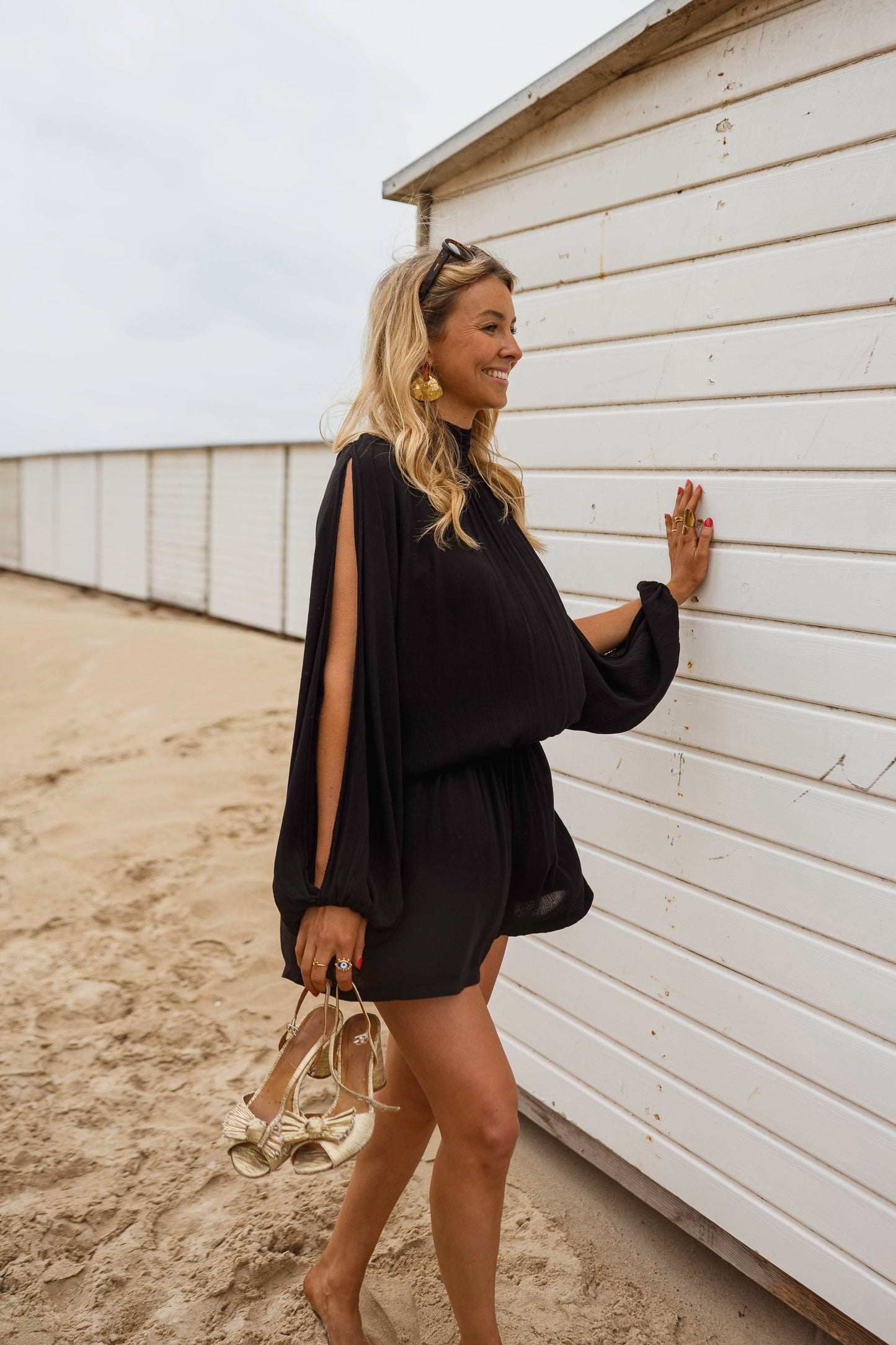 Black Lexy Romper